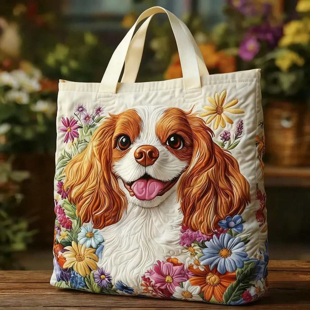 Flores y Patitas | Bolso Acolchado Artesanal