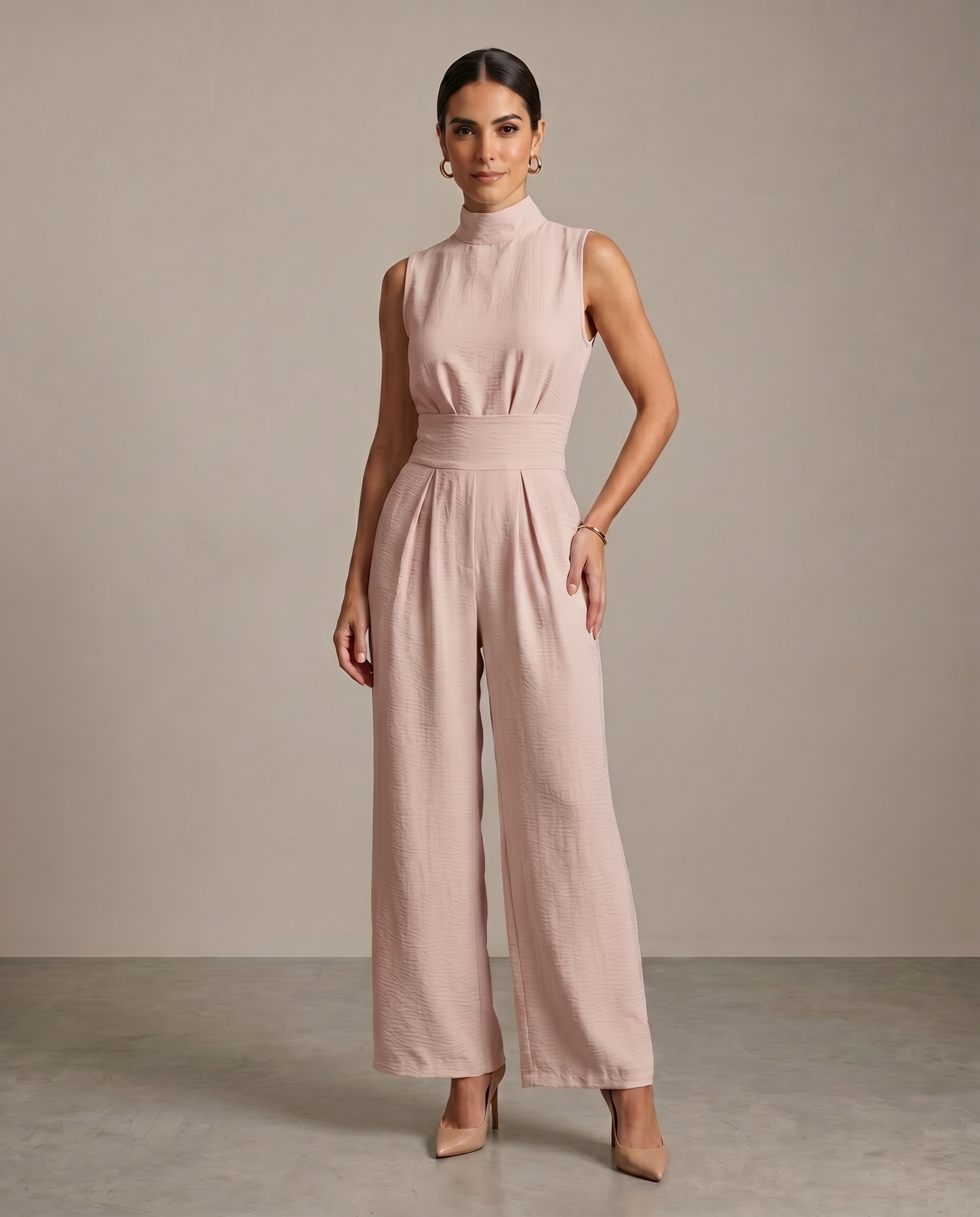 Claudia | Conjunto minimalista de blusa sin mangas