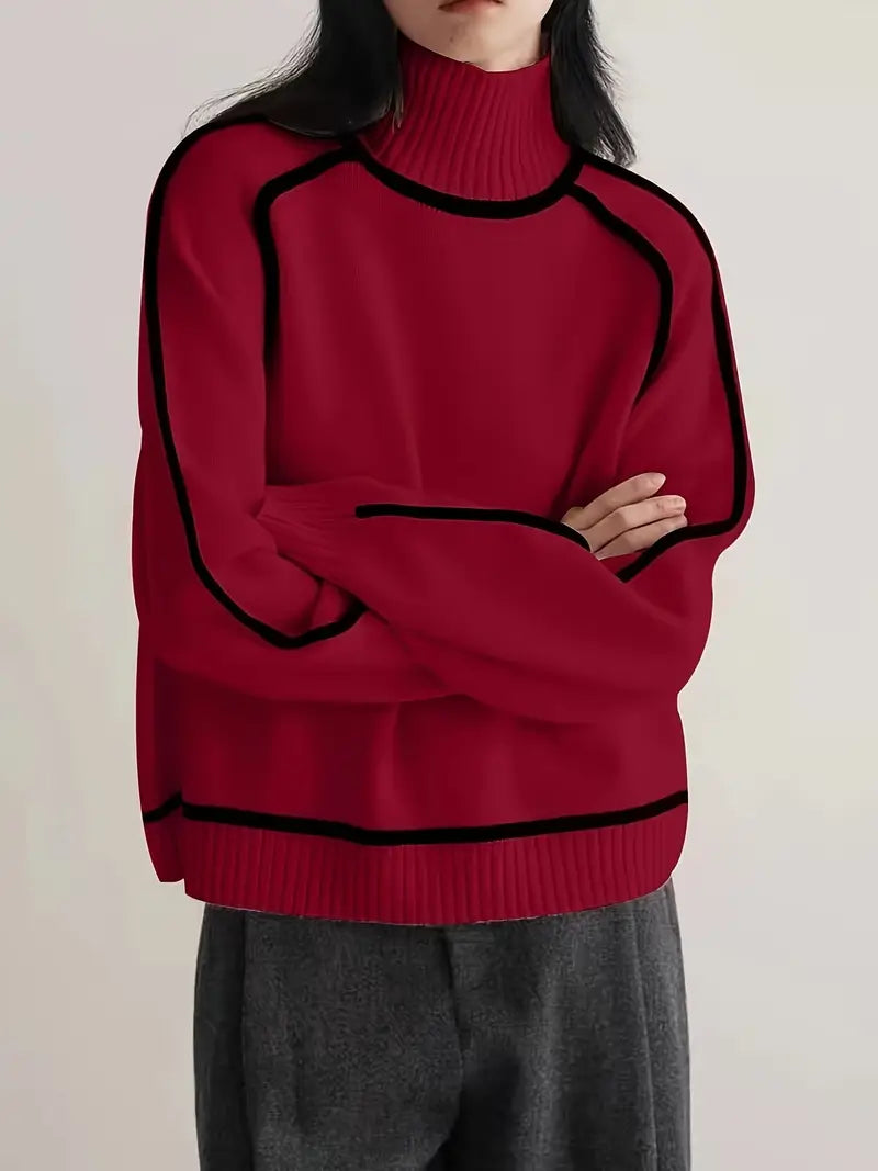 Clarisse | Elegante jersey de cuello alto