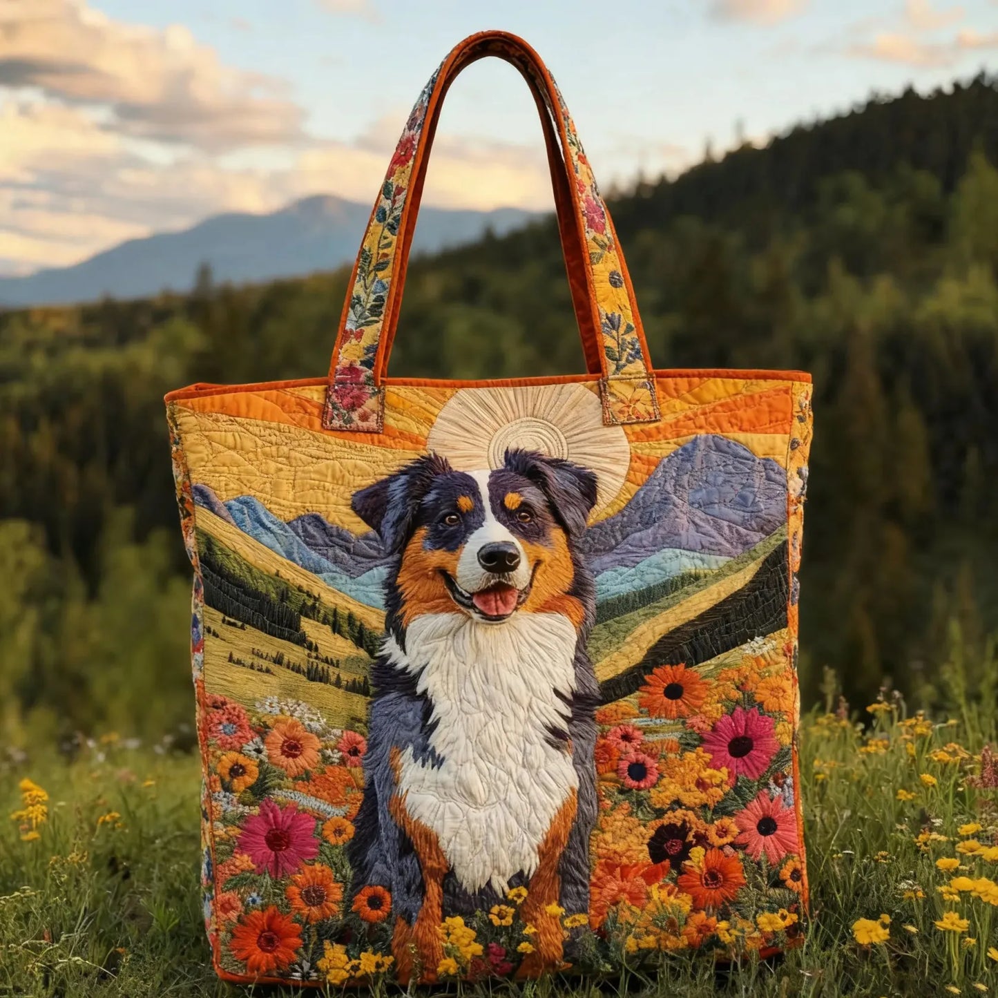 Pradera de Montaña | Bolso Acolchado Artesanal de Uso Diario