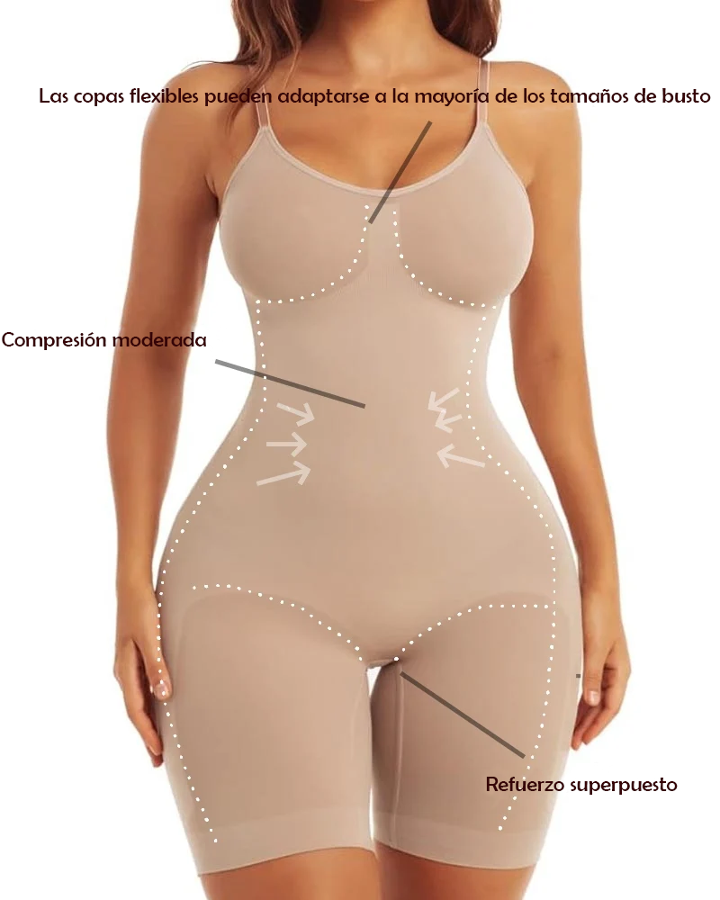 Sara | Body Moldeador Busto Abierto con Cremallera