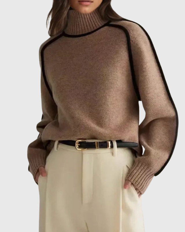 Clarisse | Elegante jersey de cuello alto