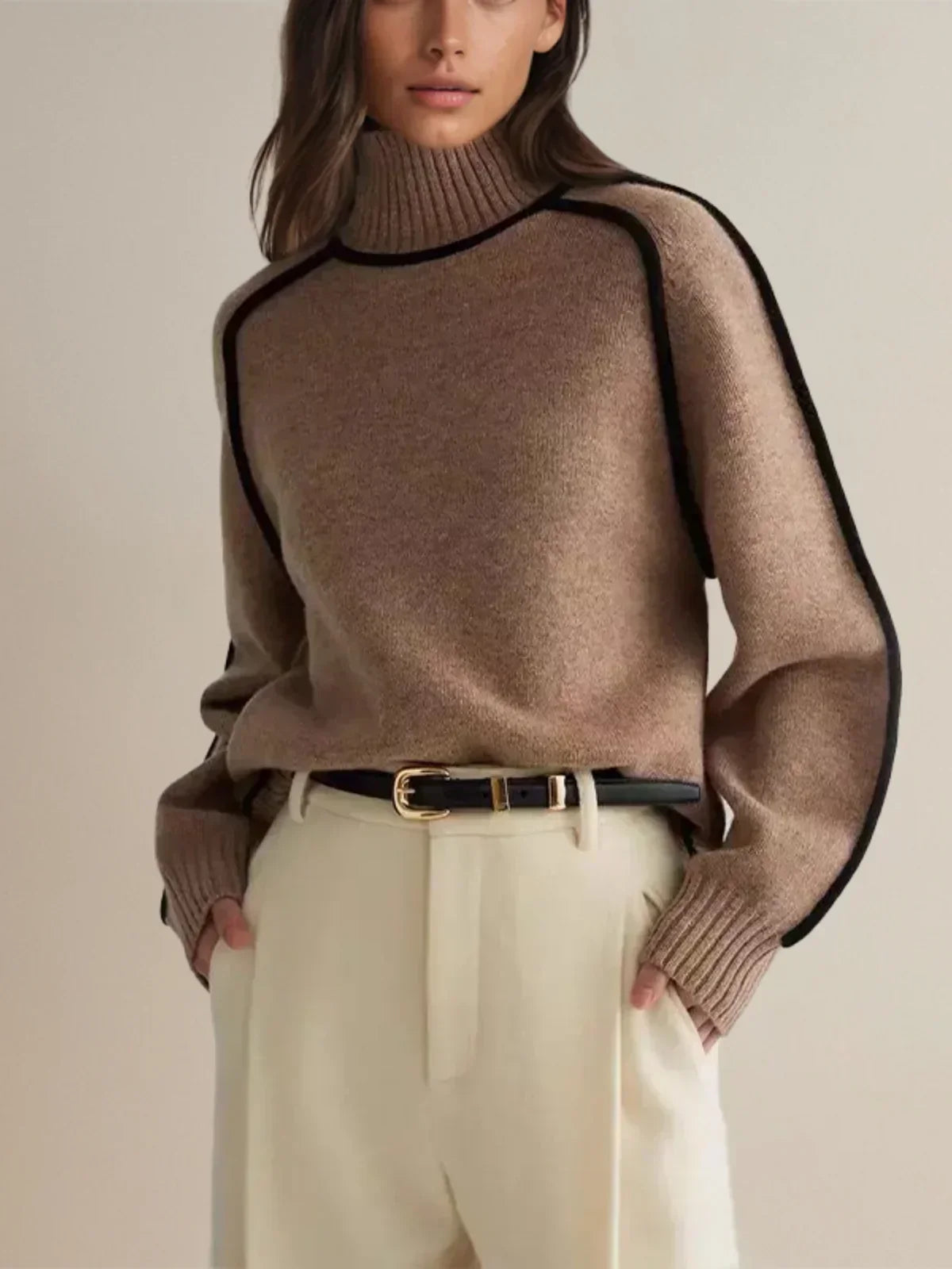 Clarisse | Elegante jersey de cuello alto