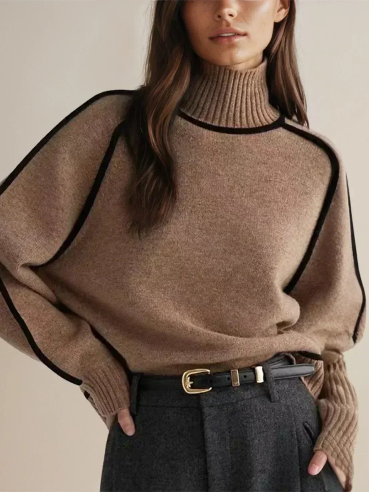 Clarisse | Elegante jersey de cuello alto
