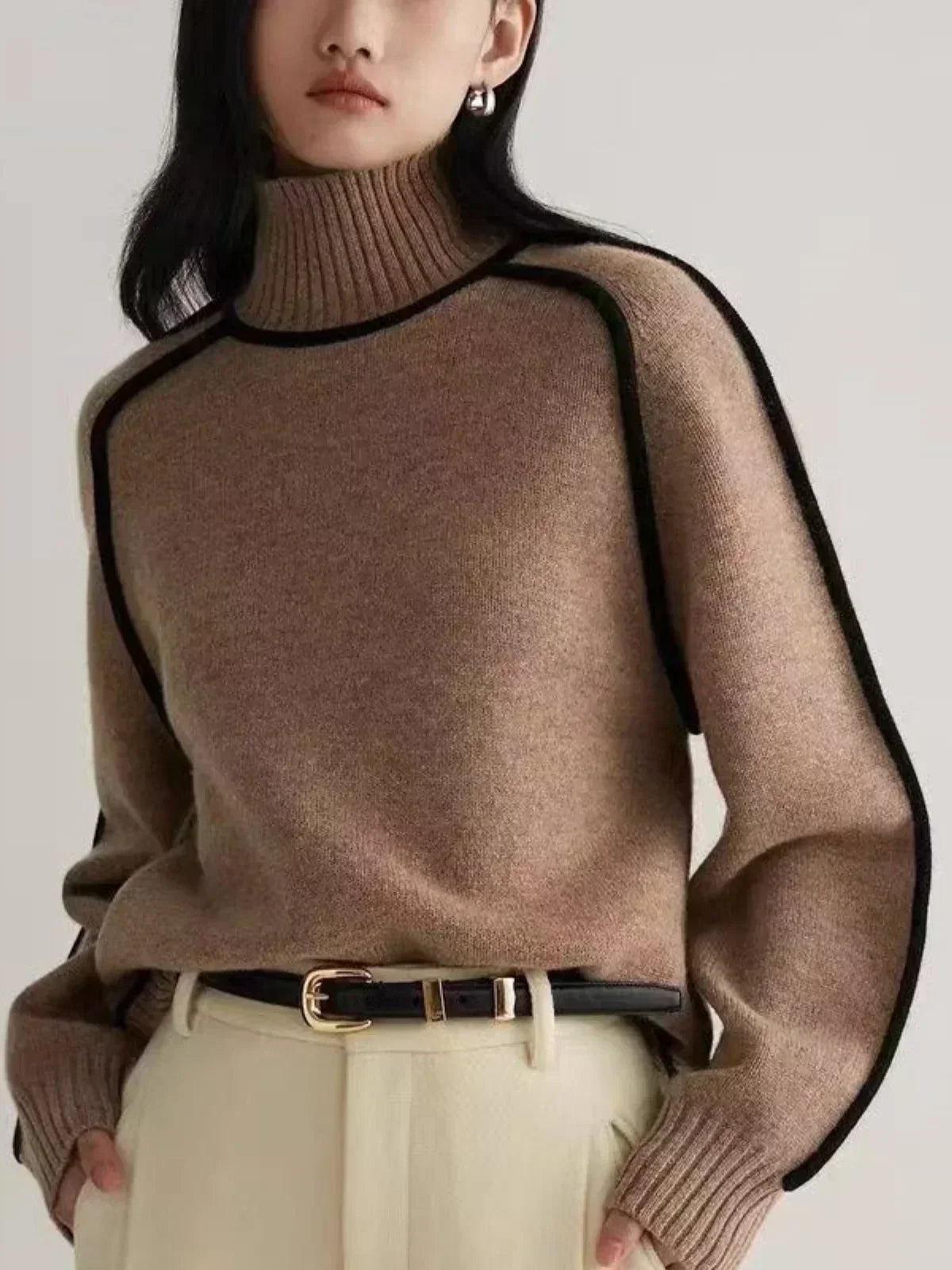 Clarisse | Elegante jersey de cuello alto