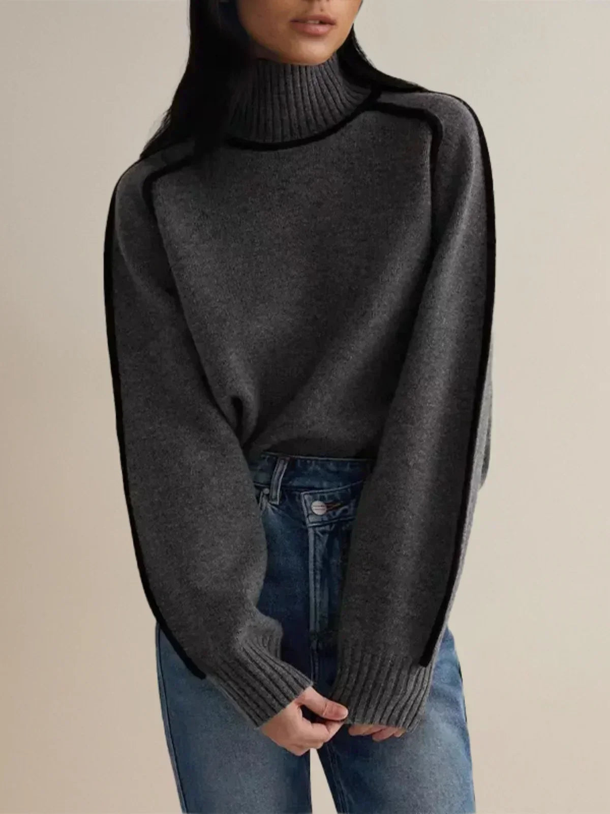 Clarisse | Elegante jersey de cuello alto