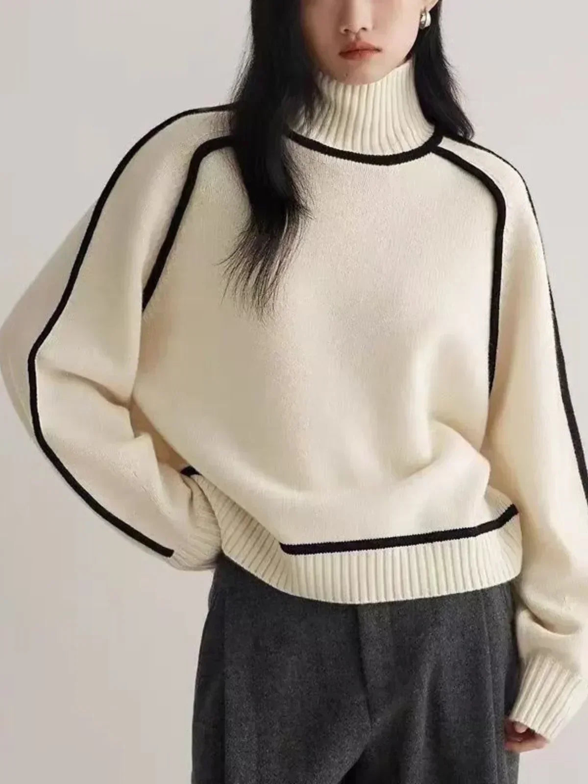 Clarisse | Elegante jersey de cuello alto