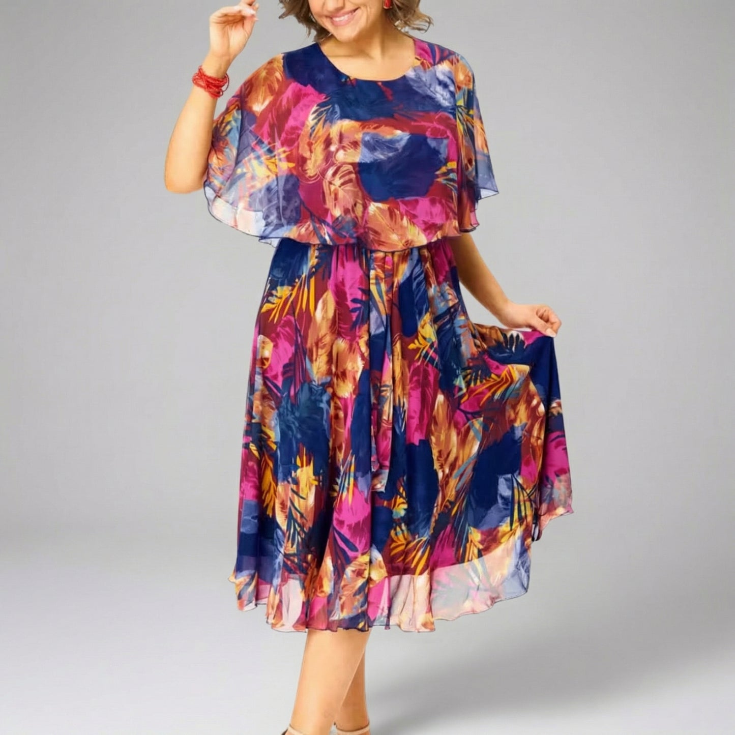 Violette | Vestido de Chifón Élégance Curve