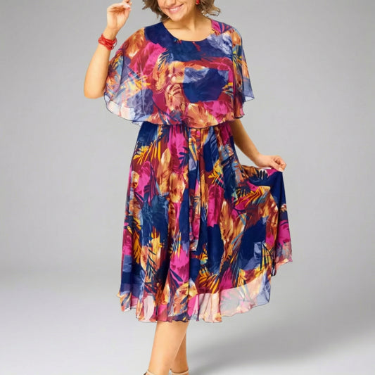 Violette | Vestido de Chifón Élégance Curve