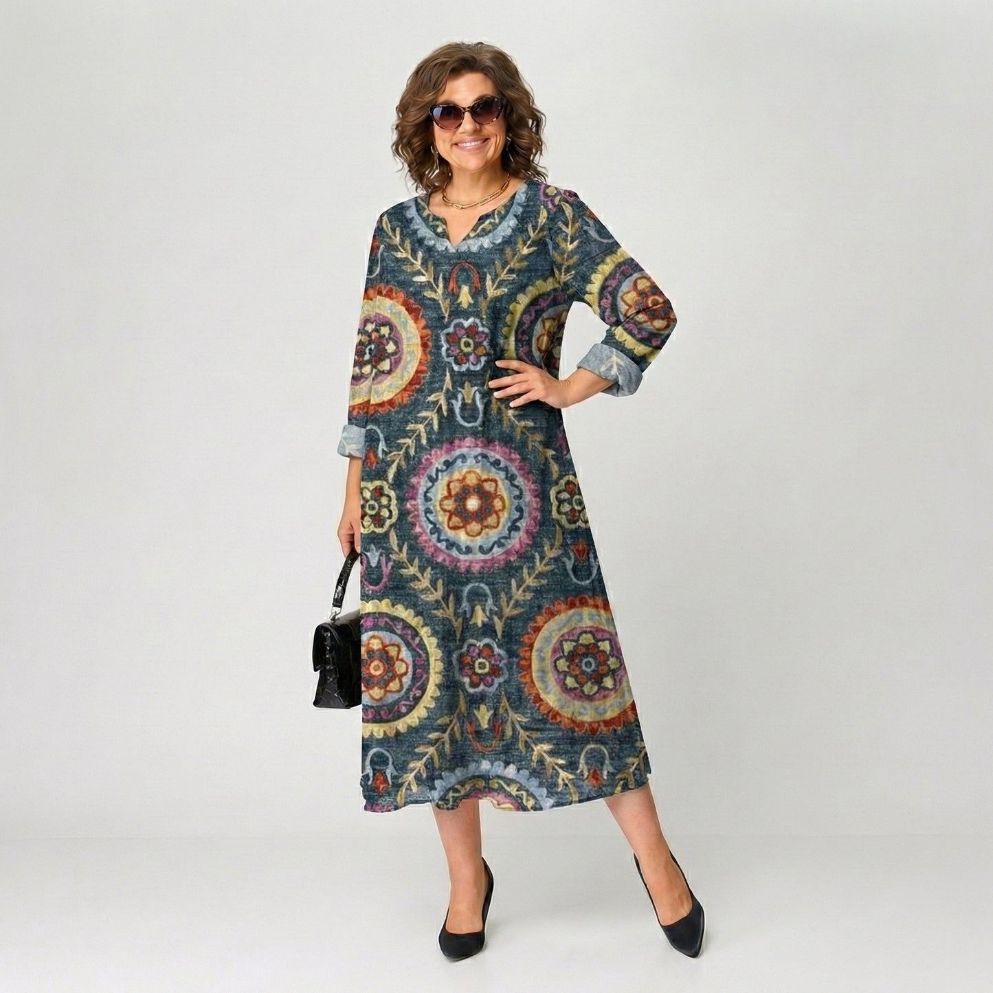 Matilda | Vestido geométrico elegante