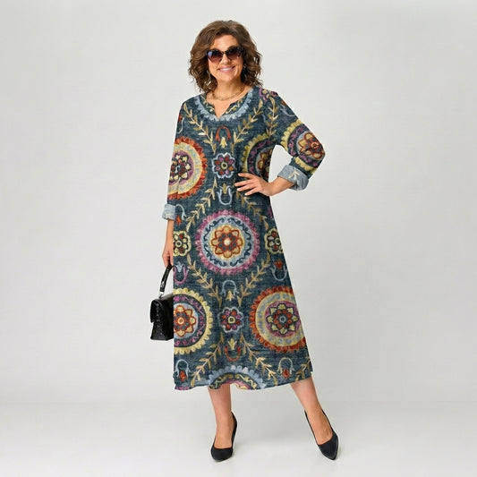 Matilda | Vestido geométrico elegante